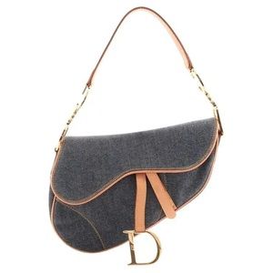 Vintage Denim Saddle Bag